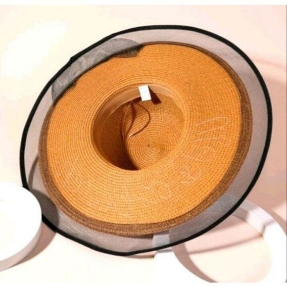 Boho sequin straw hat - Picture 3 of 4